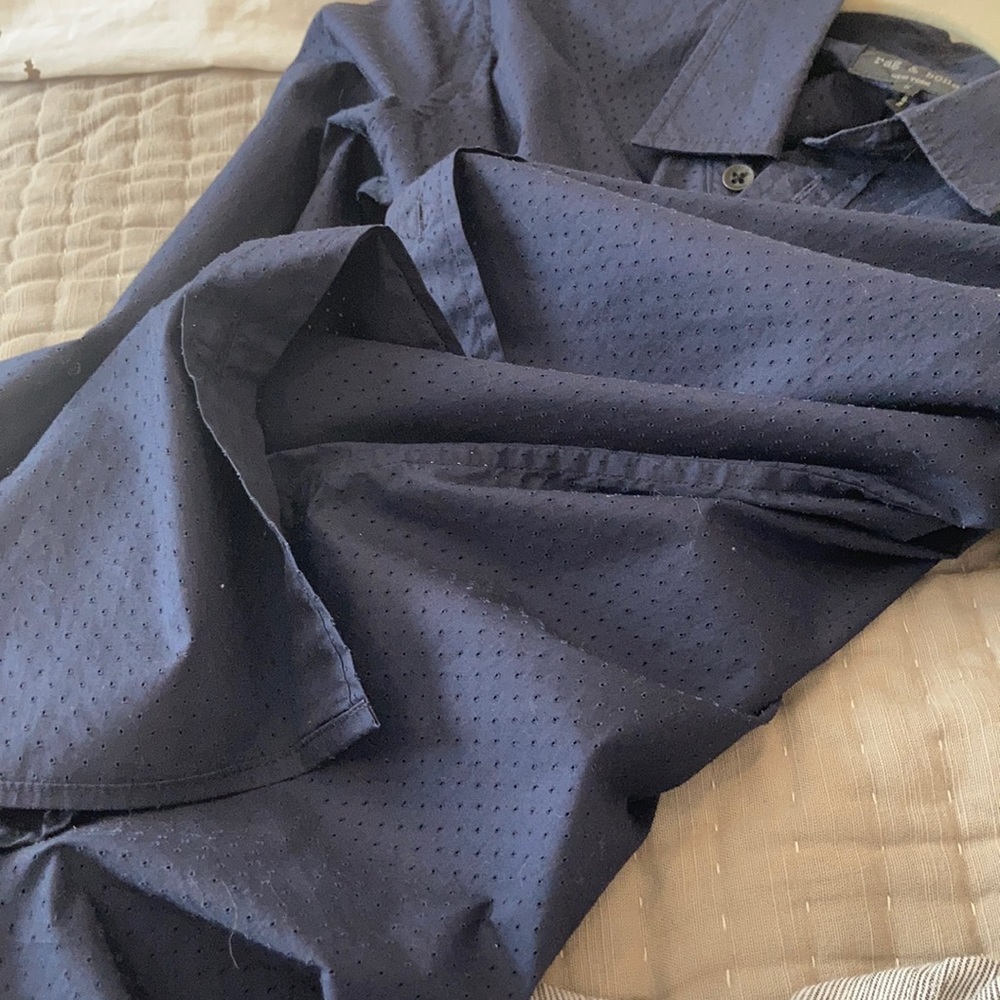 Rag & Bone Perforated Button Up Top - image 7